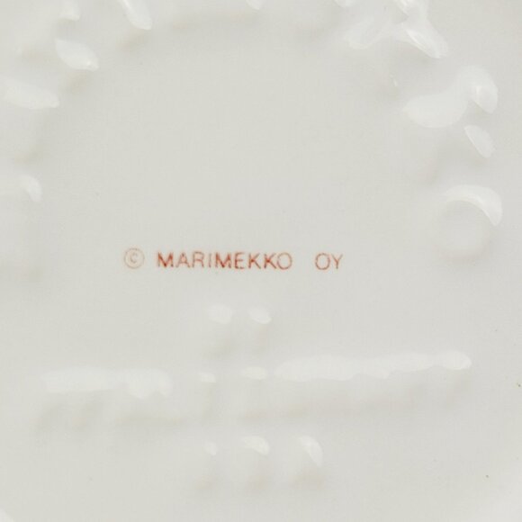 Pfaltzgraff Marimekko Christmas Tree Coffee Mug Red Trim Finland Style Design - Picture 7 of 10